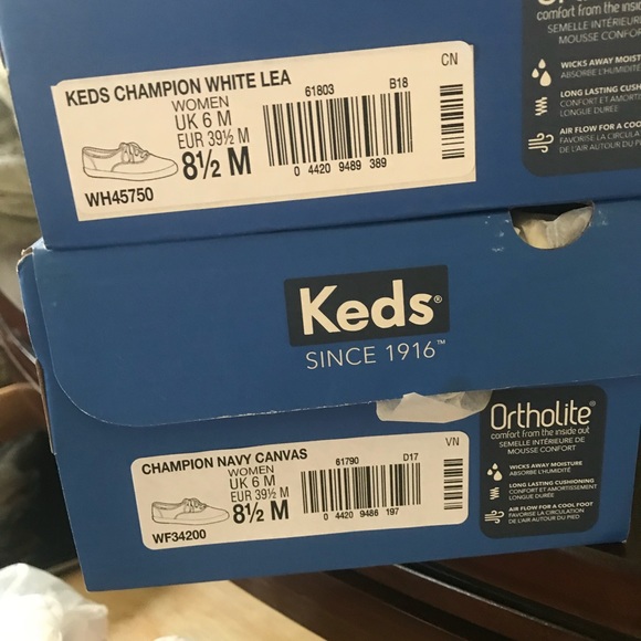 Navy Blue Canvas Style Keds 8.5 - Picture 2 of 2